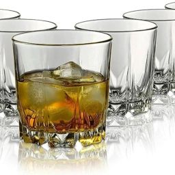 (Pack of 6) Glass Branded Old Fashioned Drinking Diamond Whisky Glasses Set Glass Set Whisky Glass-image-28