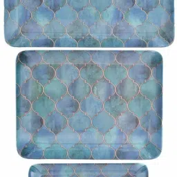 Melamine Serving Tray Set ( Set of 3 Trays) MT134 Tray-0
