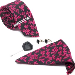 LOUIS STITCH Silk Cufflink & Tie Pin Set-picture-12