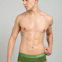 damensch Micro Modal Moisture Wicking Green Solid Men Brief-picture-36