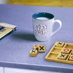 shalafi Classic Tic Tac Toe Toy Game Zero and Cross Game Wooden Tic Tac Toe Game for Kid image 2
