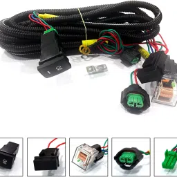 auto pearl Wire kit with socket, relay, & switch for Figo T-2 2012-2014 Car Bulb Holder image 2