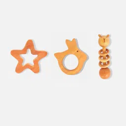 Star, Rabbit & Dumbbell Rattle for Infants Rattle-picture-6