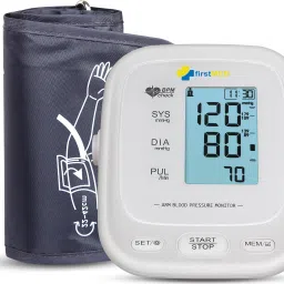 Firstmed FM-05 White Fully Automatic BP Monitor Large Cuff Size 1 Yr Warranty - Large Display Size (White) Bp Monitor-3