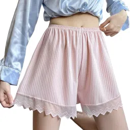 Self Design Women Reversible White Night Shorts, Regular Shorts, Casual Shorts-23