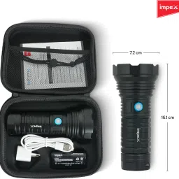 impex High-Powered LED Flashlight | 6600 mAh Torch Light | Torch image 4