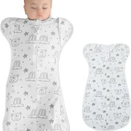 Baby Swaddle Wrap for Newborns 100 Percent Cotton Sleeping Blanket Arms Up Sacks Bunting Bag-image-35
