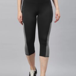 Color Block Women Black, Grey Tights-image-97