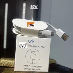 DVJ USB Type C Cable 6 A 1.2 m CERTIFIED ORIGNAL VIVO ORIGNAL VIVO 80W / 6 AMPERE FAST CHARGING FLASH CHARGING TYPE C DATA CABLE FOR VIVO & iQOO ALL TYPE C SUPPORTED MOBILE PHONES (18W / 44W / 66W / 80W / 120W) VIVO iQOO vivo V7Plus,Y17s,Y23,V23,V29,V29e,V29Pro,V27,iqoo Z6,Neo 9,Neo 7 / Vivo V19 V20 SE V20 Pro V21 5G X50 X50 Pro X60 X60 Pro Y53s Y73 / Vivo V19 Pro , Vivo V20 ,Vivo V21 / Vivo V23,Vivo V23 Pro,Vivo T1,Vivo Y35 / Vivo X50 Pro / Vivo Y73,Vivo Z1x,Vivo Z5,Vivo Z6,Vivo Z6 5G / V19 V20 SE V20 Pro V21 5G X50 X50 Pro X60 X60 Pro/ Vivo X50 Pro / Vivo Y73,Vivo Z1x,Vivo Z5,Vivo Z6,Vivo Z6 5G / X50 Pro / Vivo Y73,Vivo Z1x,Vivo Z5,Vivo Z6,Vivo Z6 5G /VIVO iQOO 3 / 7 / Z3 / Z5 /IQOO SERIES PHONES / Vivo V20,Vivo V20 ProVivo Y51 2020,Vivo iQOO Z1 / vivo iQOO 3 / 7 / Z3 / Z5, IQOO, iQoo Z6 pro, iQoo 9 SE, iQoo 7, iQOO Neo 6 SE 5G / Vivo V19 V20 SE V20 Pro V21 5G X50 X50 Pro X60 X60 Pro Y53s Y73 / VIVO 80W SUPPORTED MOBILE AND ALL VIVO TYPE C MOBILE PHONES AND ALL VIVO TYPE C MOBILE PHONES (80W)-image-4