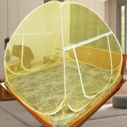 Polyester Kids Washable YELLOW machhardani aluminium holder mosquito net queen size bed machardani 5x6 Mosquito Net-16