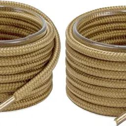 house of common Shoe Laces Round Camel Tan 150cm shoe laces for boot sport hiking Tan shoes Shoe Lace-image-91