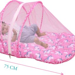 Cotton Kids Washable Premium Washable Little Baby Bed With Mosquito Net For New Born Baby Mosquito Net-28