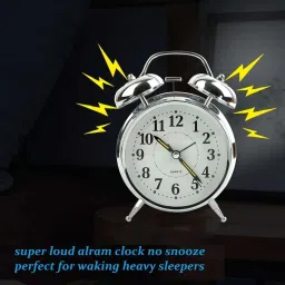 moonmoonshopee Analog Silver Clock image 3
