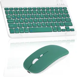 Astrill Wireless Bluetooth Keyboard and Mouse Combo, Slim LED Keyboard for iOS/Android Wireless, Bluetooth Standard Multi-device Keyboard Compatible with Desktop, Laptop, Tablet-108