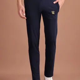 vimal jonney Men Solid Dark Blue Track Pants-picture-43