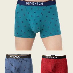 Pack of 3 Deo-Cotton Deodorizing Anti-Bacterial Printed Men Trunk-image-52