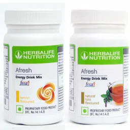 Afresh Energy Drinks Mix Lemon + Tulsi Flavour (1+1 ) Energy Drink-image-15