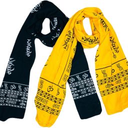 Cotton Blend Printed Multicolor Men Dupatta-11