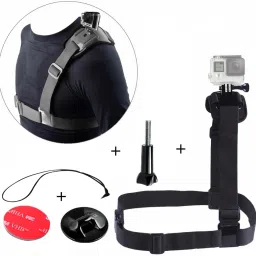 quikprof Shoulder Strap Mount Harness for Gopro, YI, SJCAM - Action Camera Accessory Strap-38