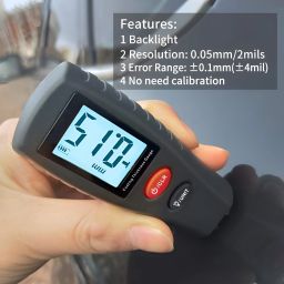xpr3ss Elcometer Paint Thickness Gauge Car Coating Thickness Tester With Fe/nFe/Fe+Zn Height Gauge image 5