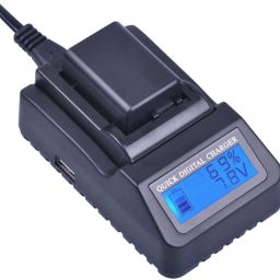 Power Smart for LP-E5 LCD Multifunction Digital Charger with USB Output LCD Fast Auto CutCamera Battery Charger image 2
