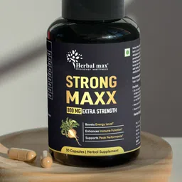 Herbal max Strong Maxx Maca Root Extra Strength Promotes Reproductive Health - 30 Capsule-20
