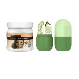 FEELHIGH De Tan Mask 500ml with Ice Roller-50