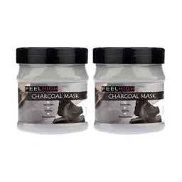 FEELHIGH Pack Of 2 Skin Smoothning Charcoal Mask - 500 ml Each-26