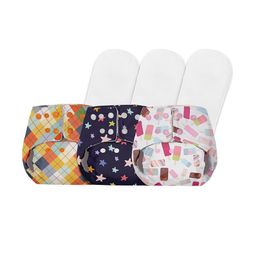 BASIC by SuperBottoms Kids Assorted Pack of 3 Reusable Diapers with 3 Dry feel Inserts-19