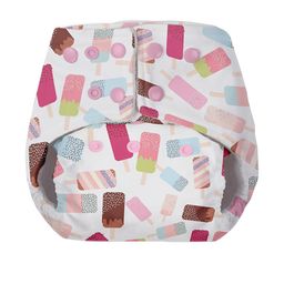 BASIC by SuperBottoms Kids Assorted Pack of 3 Reusable Diapers with 3 Dry feel Inserts image 5