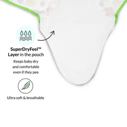 SuperBottoms Infants Set Of 2 Printed Pure Cotton Swaddle Wrap image 2