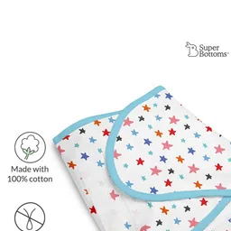 SuperBottoms Infants Set Of 2 Printed Pure Cotton Swaddle Wrap image 3