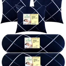 Microfibre Geometric Bolster Pack of 5-43