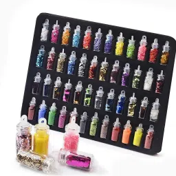 48Pcs Nail Art Glitter Set Holographic Chunky, Sequins, Iridescent Glitter-21