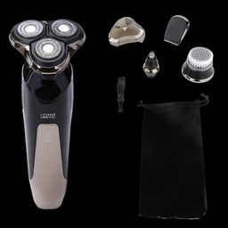Croma 4-in-1 Rechargeable Cordless Grooming Kit for Nose, Ear, Eyebrow, Beard & Moustache for Men (120min Runtime, IPX6 Water Resistant, Black)-image-2