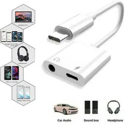 IMMUTABLE Multicolor JH-031 2 in 1 Type C to Audio Jack and Type C Adapter K37 Phone Converter image 3