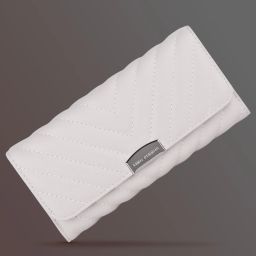 Women Casual White Artificial Leather Wallet-image-26