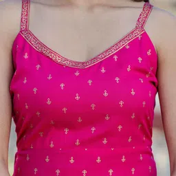 Shedika Women Ethnic Motifs Printed Regular Kurta with Palazzos & With Dupatta image 4