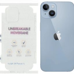 VOLMERE Back Screen Guard for Compatible For Apple iPhone 14 Plus Matte Unbreakable Hydrogel, Screen Protector 360 Protection, With Apple Cut-image-18