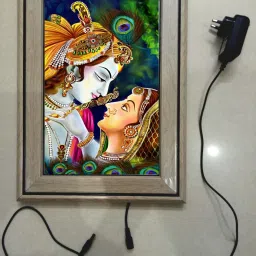 KRISHNA AND RADHE JI FRAME 15.5 inch LED PHOTO FRAME-21