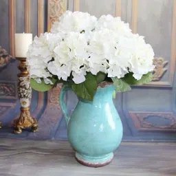 White Hydrangea Artificial Flower-image-17