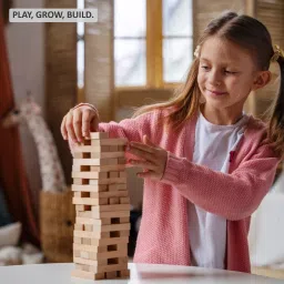 ankit toys & games Stacking Tower Toy Party Game Wooden Tumbling Tower | Building Balancing Game image 4