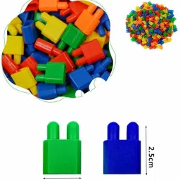 house of common 200 Pcs DIY Creative Bullet Shaped Building Block Game Construction Toy For Kids image 4