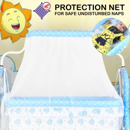 crew4 Cradle for kids cradle for baby boy and girl Cradle With Swing & Mosquito Net image 2
