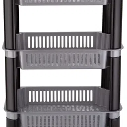 Popular 3 Layer Plastic Portable Modern Fruit & Vegetable Basket Plastic Kitchen Trolley-picture-22