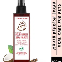 coco crush Mouth Refresh Spray for Pets | Teeth Cleaning, Fights Plaque & Tartar | Natural Pet Mouth Freshner-picture-26