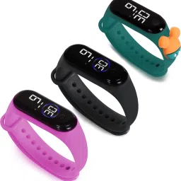 HYPERLEX 3 COMBO Stylish Digital LED Bracelet Band Wrist Watch for Kids, Boys & Men-image-87