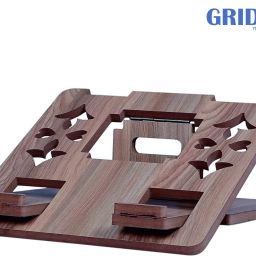 Gridlab Wooden Foldable Laptop Desk Stand Foldable Wooden Stand, Craft Handmade Laptop Stand Laptop Stand-image-64