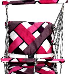 Cotton Swing Chair for Kids Folding and Washable 1-2 Years with Safety Belt Swings-image-44