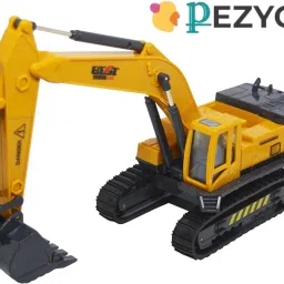 Excavator Construction Vehicle with moving parts Friction powered inertia toys-7